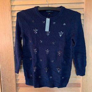 NWT J.Crew Beaded Sweater
